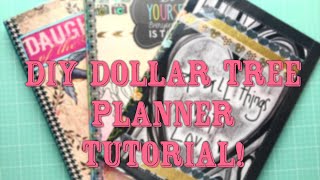 DIY  Planner  Calendar Cover Tutorial  My Dollar Tree Calendar 2016 [upl. by Harbot609]