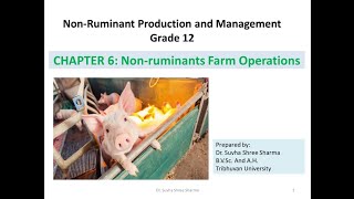 Chapter 6 Non Ruminants Farm Operation nrpm [upl. by Thessa782]