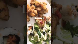 DinnerHomeStyle Delight homemade food sushi potato salad healthy chicken dish [upl. by Ayat429]