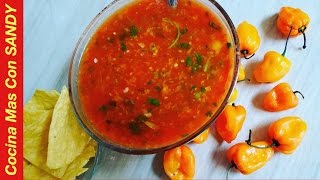 SALSA DE HABANERO BIEN PICANTE [upl. by Lahey]