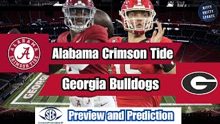 Alabama vs Georgia 2023 SEC Championship Preview and Prediction [upl. by Bozovich]