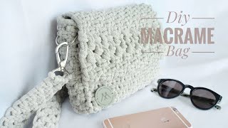 DIY Classic Macrame Bag  Klasyczna torebka ze sznurka [upl. by Akisej]