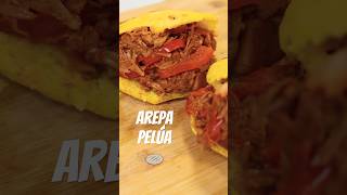 🤤Arepas Recipe Series Arepa Pelua🔥 arepas venezuelanfood recipeshorts plantbased vegan [upl. by Ellatsyrc]