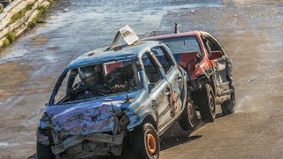 Banger Racing Angmering Raceway  CB Contact  3rd February 2019 [upl. by Ehr]