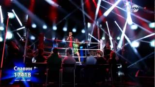 Славин Славчев Eye Of The Tiger The X Factor 2014 Bulgaria [upl. by Kcirddec]