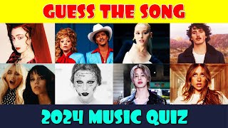 Music Quiz 2024  Guess the Song Recent Songs Quiz [upl. by Adikram]