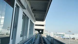 SFO San Francisco International Airport  AirTrain Blue Line Onride View [upl. by Uah849]