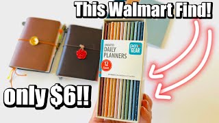 Travelers Notebook Setup Using WALMARTS PEN  GEAR Daily Planners [upl. by Lorenza173]