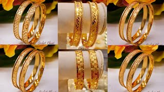 Latest gold bangle designs with weight and priceGold socket churi designsDivya Lifestyle [upl. by Eiresed794]