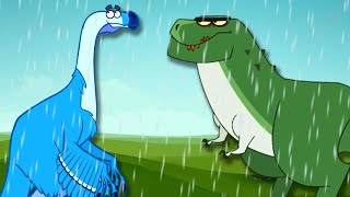 Dinosaures Sous La Pluie  Dessin Animé  Je Suis Un Dinosaure [upl. by Aronson459]