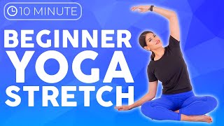 10 minute Yoga for Beginners STRETCH  Easy Yoga for Complete Beginners [upl. by Namruht]