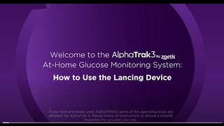 AlphaTrak3 How to Use the Lancing Device [upl. by Jamnis344]