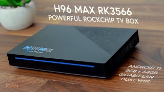 H96 Max RK3566 TV BOX  8GB RAM  64GB ROM  Android 11  BETTER than AMLOGIC 2021 [upl. by Eyllom]