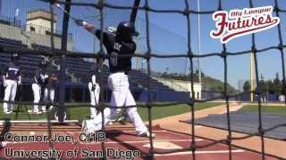 CONNOR JOE PROSPECT VIDEO C1B UNIVERSITY OF SAN DIEGO MLBDRAFT USDBASEBALL [upl. by Yecart]