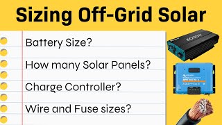 How to Size Your Off Grid Solar Power System Off Grid Solar Calculation [upl. by Huoh303]