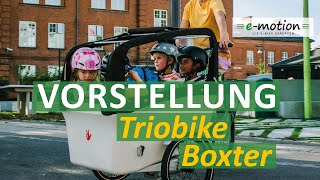 Triobike Boxter  2020  Ein Lasten eBike zum Kinder amp Lastentransport [upl. by Olyhs941]