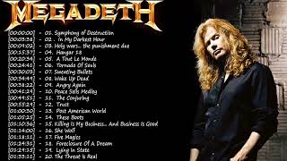 Megadeth Greatest Hits  Best Songs Of Megadeth [upl. by Alliw822]