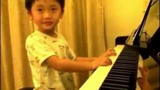 4 Year Old Boy Plays Piano Better Than Any Master [upl. by Fregger]