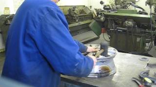 How to fix bent buckled dented alloy wheel the best rim job ever [upl. by Teirtza]