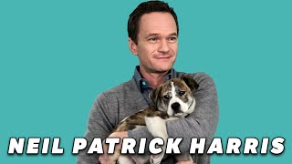 Neil Patrick Harris Plays With Puppies While Answering Fan Questions [upl. by Acul286]