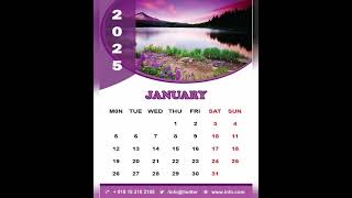 Calendar Design 2024  Calendar Design Ideas calendar [upl. by Godfry]