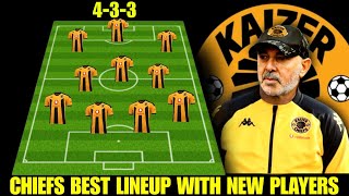 Kaizer Chiefs DANGEROUS Starting XI With New New Players BLOM CROSS SIRINO MIGUEL DORTLEY [upl. by Elocen82]