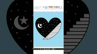 MS paint draw love picture mspaint MS paint drawing Heart love picture mspaintdrawing paint [upl. by Gale]