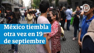 México registra nuevo sismo en 19 de septiembre [upl. by Engud]