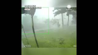 Security Camera Catches Likely Tornado in Fort Myers Florida [upl. by Firehs]