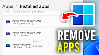 How To Uninstall Apps amp Programs In Windows 11  StepbyStep Guide 2024 [upl. by Dorraj922]