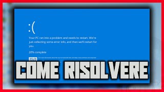 COME RISOLVERE IL PROBLEMA DELLA SCHERMATA BLU  BSOD  CRITICALPROCESSDIED  TUTORIAL windows [upl. by Anwahsar]