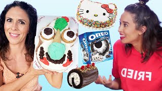 Taste Testing the Best Ice Cream Cakes Cheat Day [upl. by Delfine590]