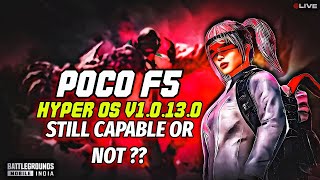 BGMI Live  Gaming Test on POCO F5 with the latest HyperOS v10130 update [upl. by Ramonda]