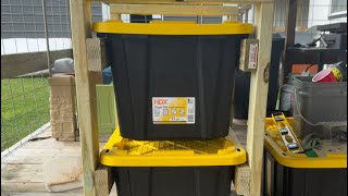 Tote storage for the garage [upl. by Eidnam]