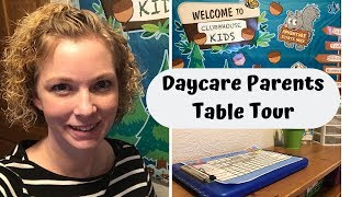 Daycare Parent Table Tour [upl. by Aicissej456]