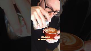 Almond Milk Swan Latte Art shorts latteart [upl. by Waine]