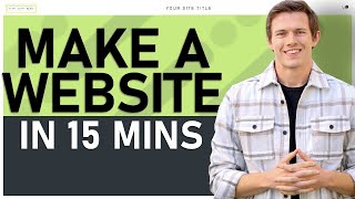 How To Build A Website in 15 Minutes Squarespace Tutorial 2024 [upl. by Forelli]