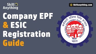 EPF amp ESIC Registration Process for a Company  Learn about EPFO amp ESIC [upl. by Llib476]