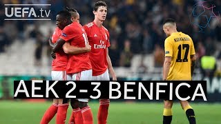 AEK 23 BENFICA UCL HIGHLIGHTS [upl. by Eiaj]