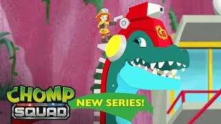 ¡Series Nuevas  Chomp Squad España 🦕  En llamas Episodio 1 [upl. by Kleon]