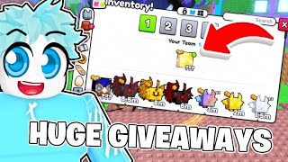 GIVING AWAY HUGES IN PET SIM 99 amp 11K SUBSCRIBERS TODAY🎉🎉 [upl. by Cochard]