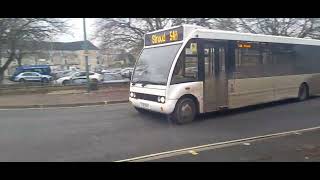 YJ10 EXZ  Optare Solo leaving Cirencester Forum [upl. by Anilak]