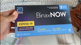 How to use the BinaxNow Covid 19 Antigen Home Self Test [upl. by Asher]