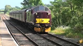 37518 Carnforth To KWVR and return empty stock move 25 06 24 [upl. by Eellek]