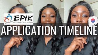 EPIK Application Timeline  10 Stages II How To Teach English In South Korea [upl. by Enimsaj96]