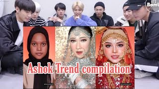 BTS REACTION Viral TikTok Of Ashoka Trend Compilation 1million tiktok pakistan india [upl. by Calder]