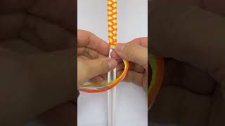 Making bracelet with thread foryou diy handmade fyp bracelet tutorial [upl. by Eihs]