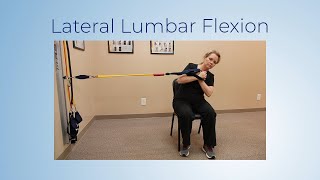 Back Rehab  Lateral Lumbar Flexion [upl. by Horsey]