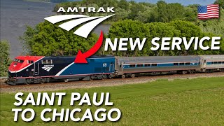 Amtrak Borealis  From the Twin Cities to Chicago with Amtrak NEW service [upl. by Ahtivak]