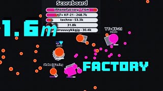 Diepio Mobile 16𝙢 Factory World Record  4 Teams Game Mode [upl. by Ahsas]